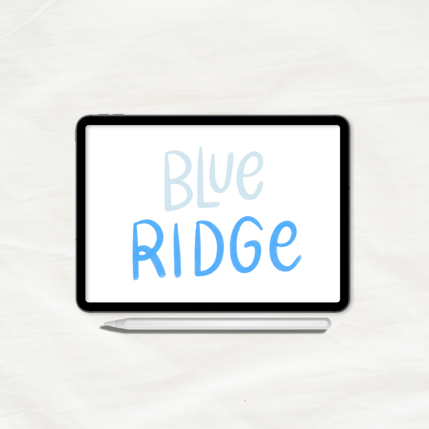 Blue Ridge Procreate Lettering Brush