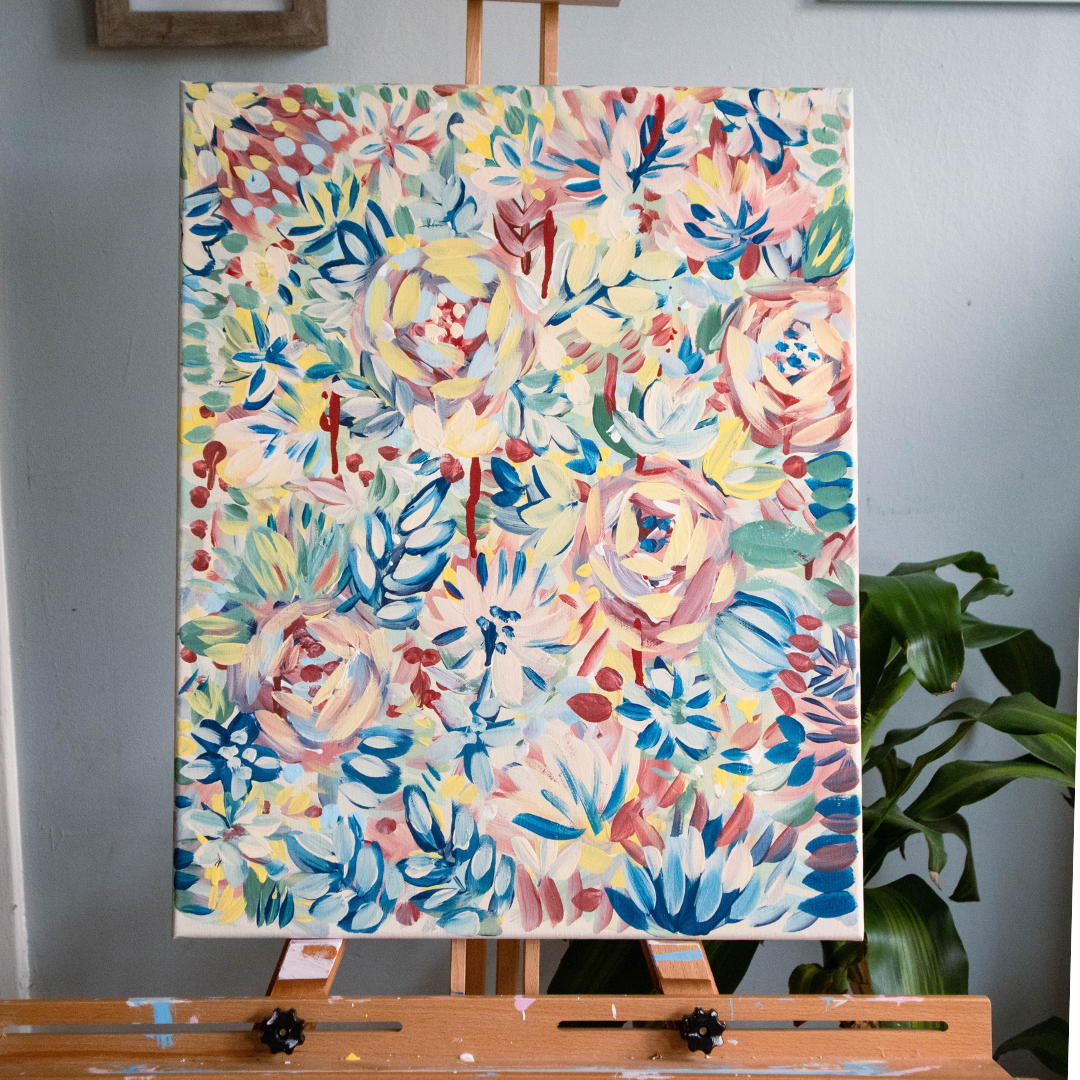 Florals Original 16x20 Canvas Painting