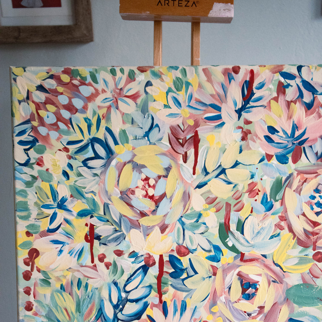Florals Original 16x20 Canvas Painting