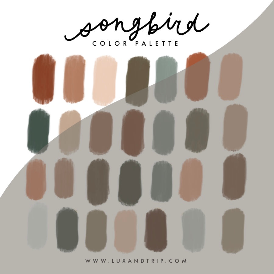 Songbird Procreate Color Palette