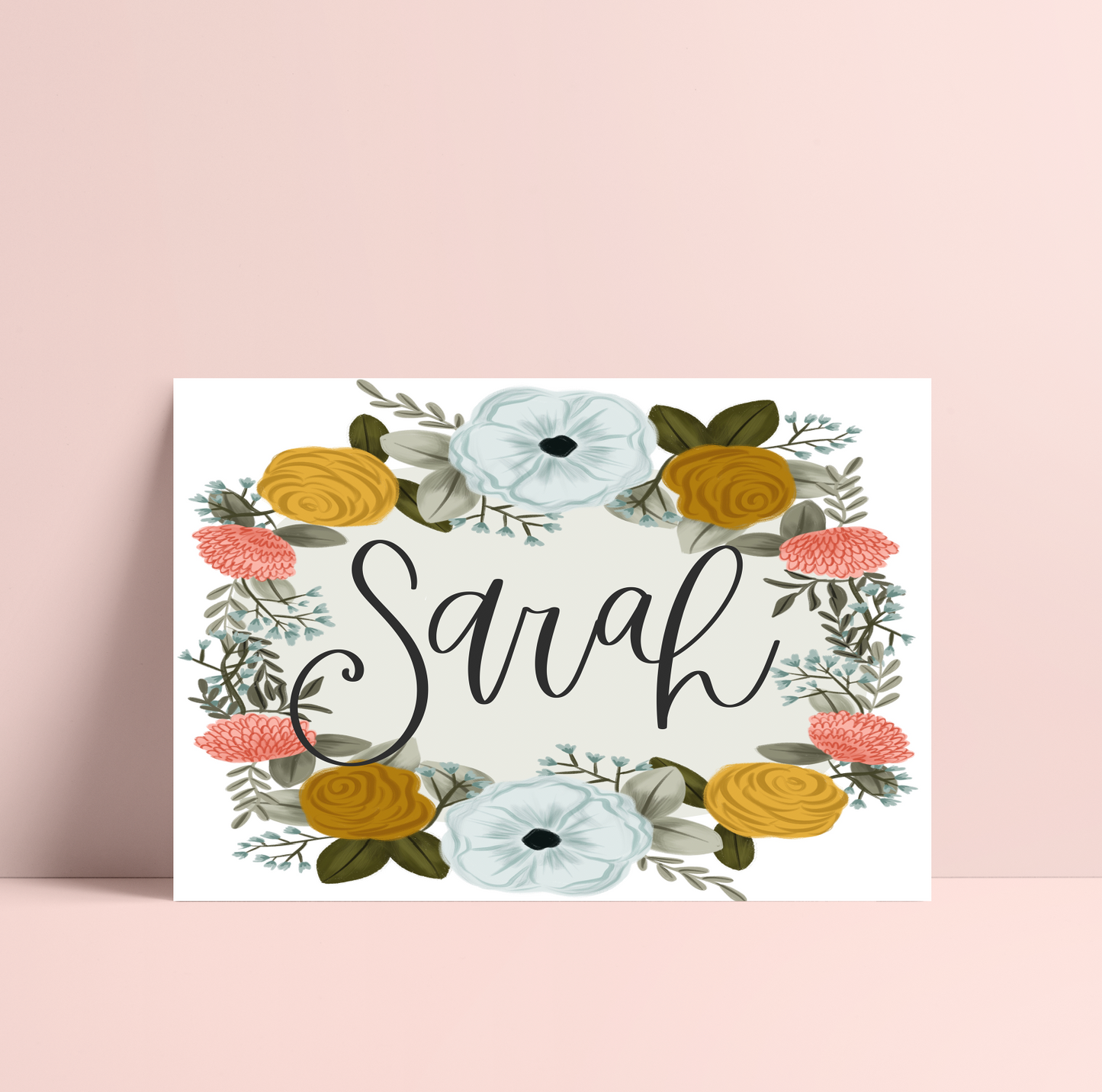 Hand-Lettered Name Print