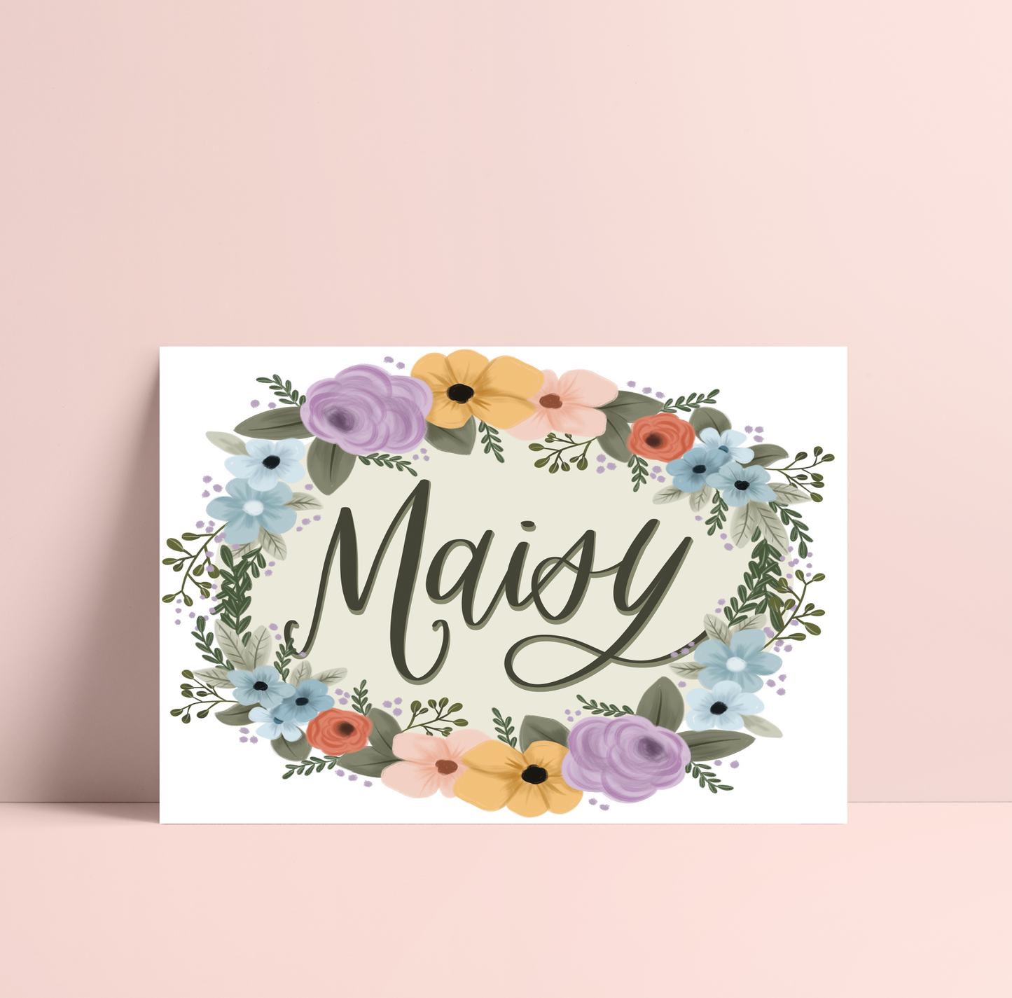 Hand Lettered Name Print