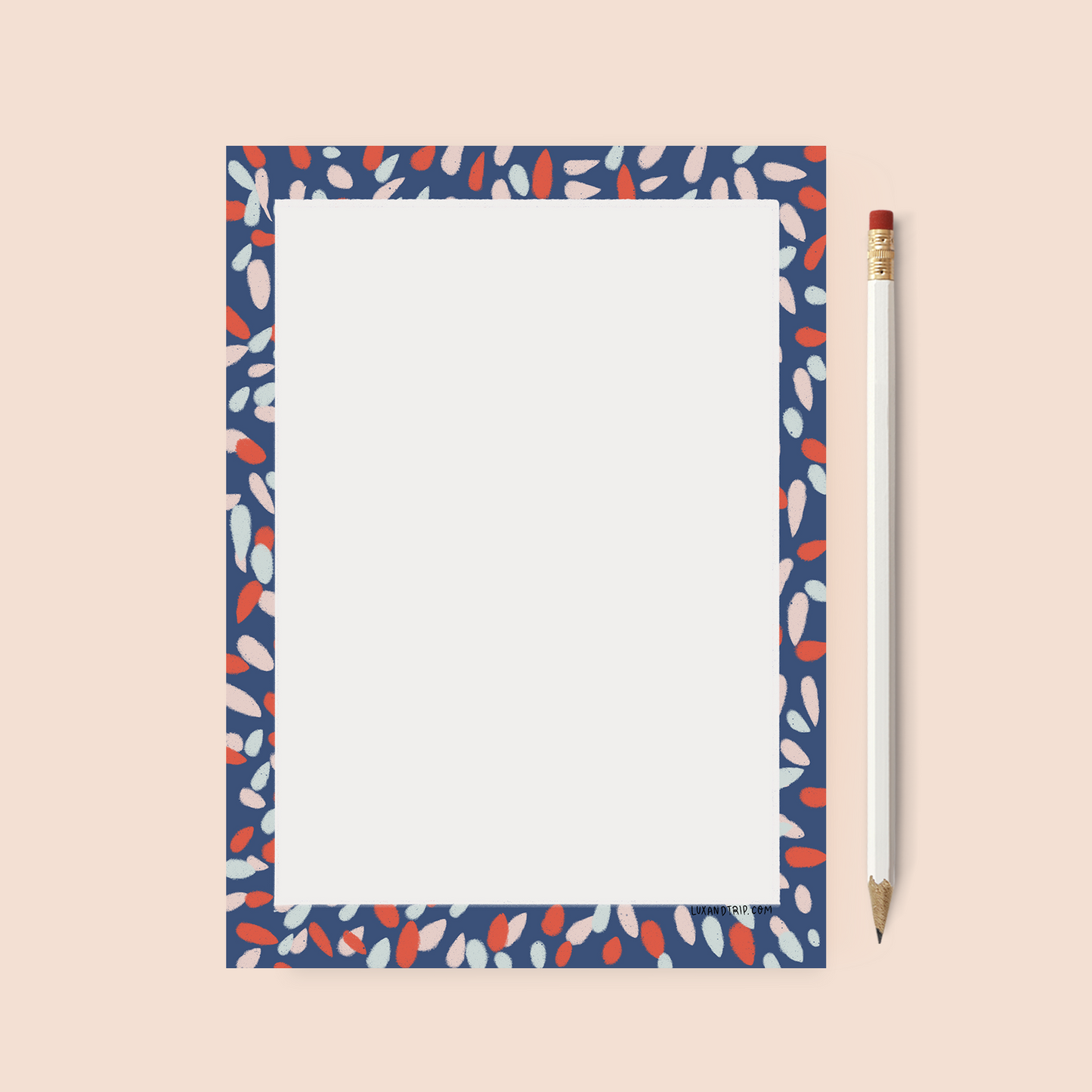 Printable Confetti Stationery Page