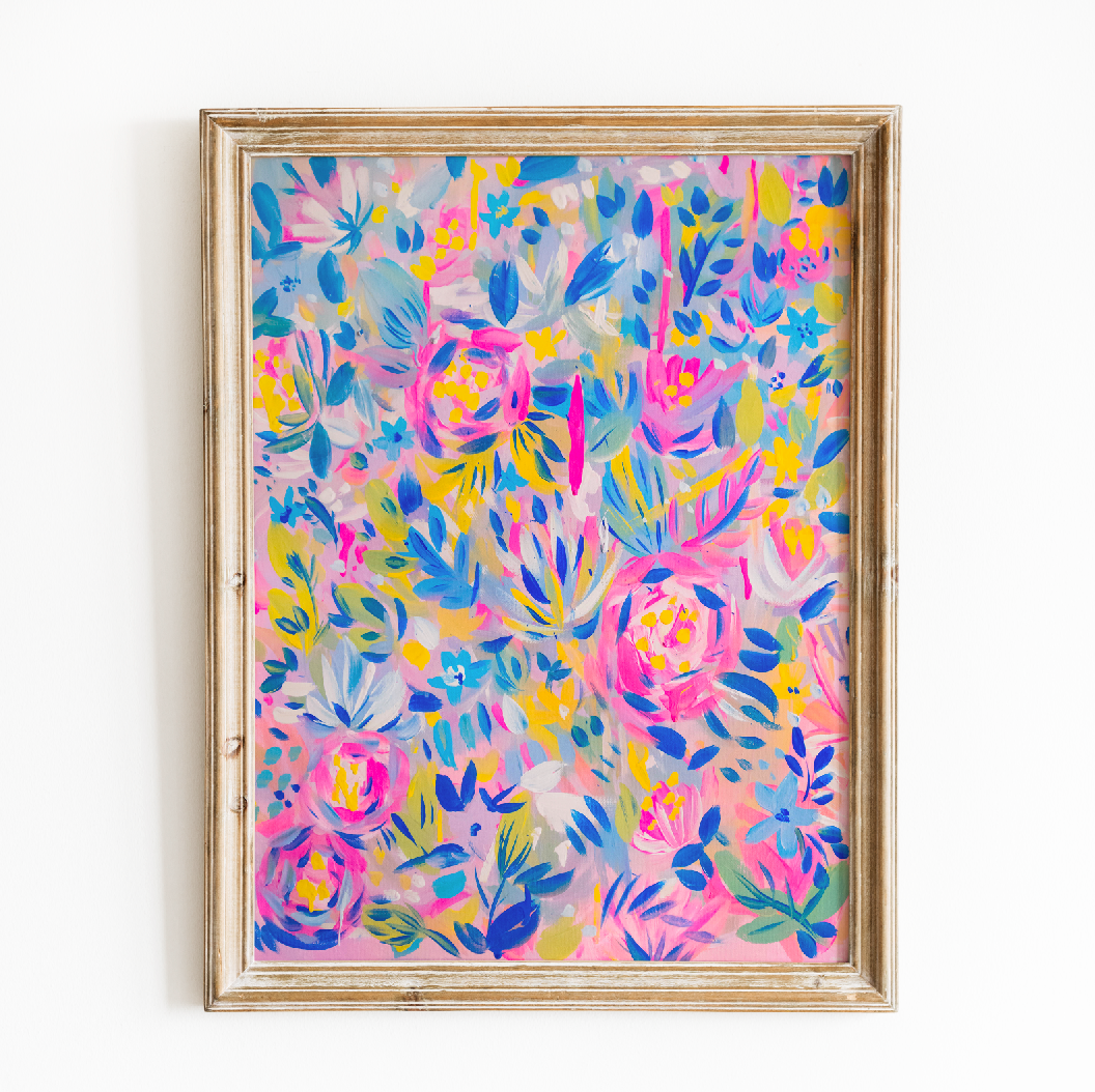Dreams Floral Painting Print