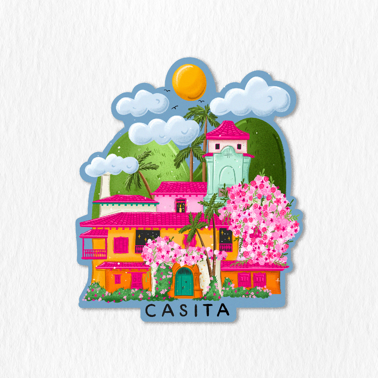 Hola Casita Sticker