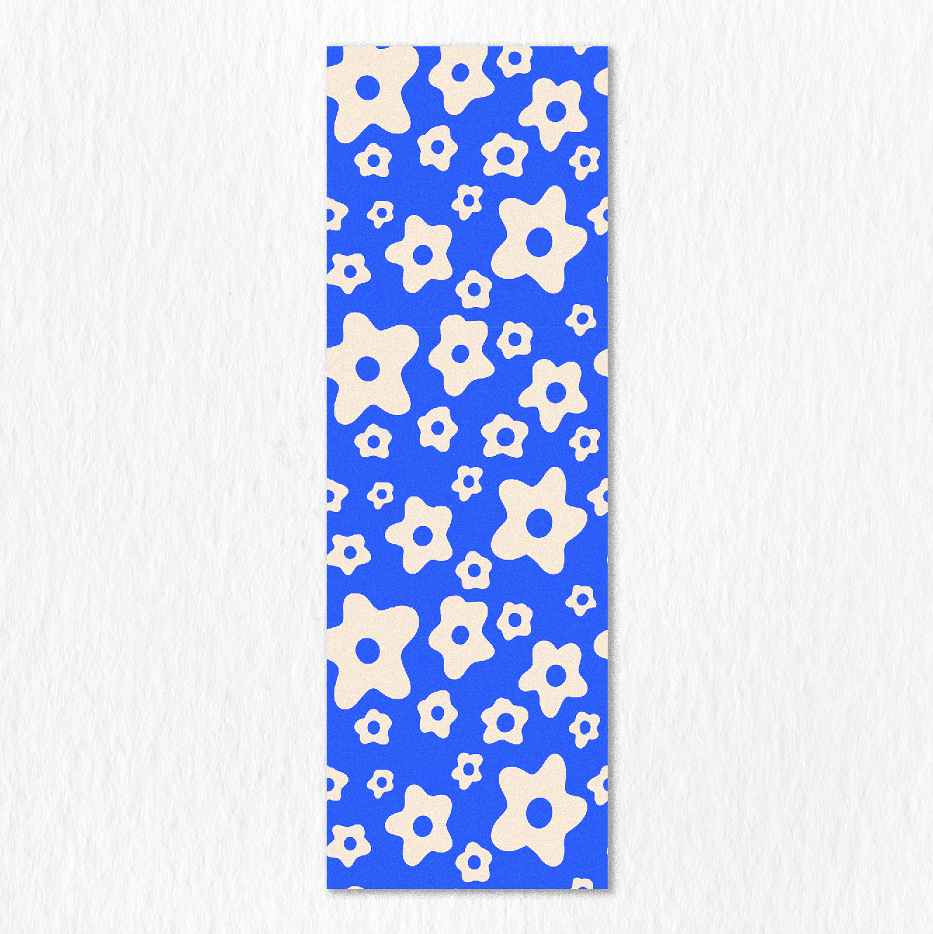 Groovy White Florals Bookmark