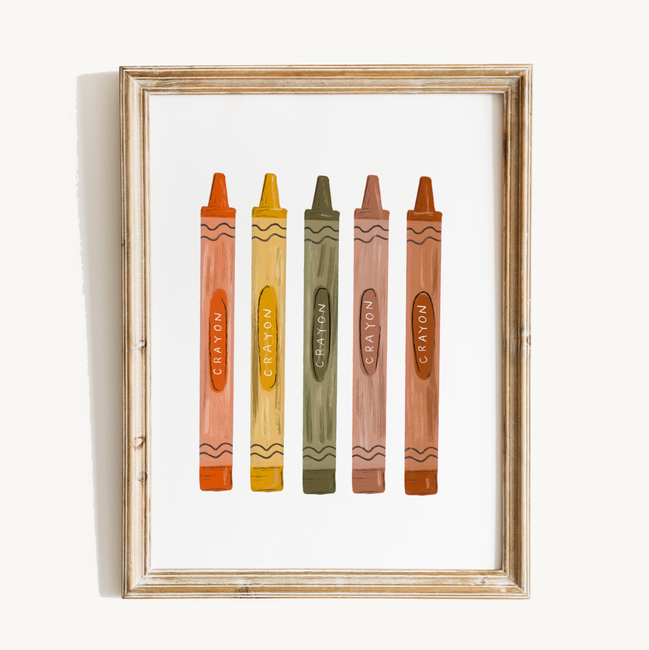 Fall Crayons Print