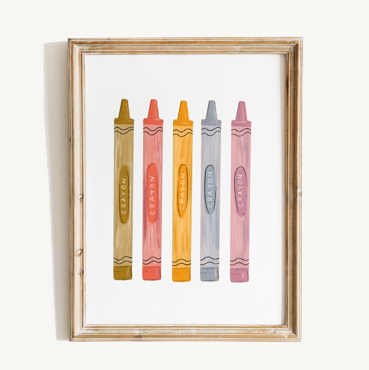 Spring Crayons Print