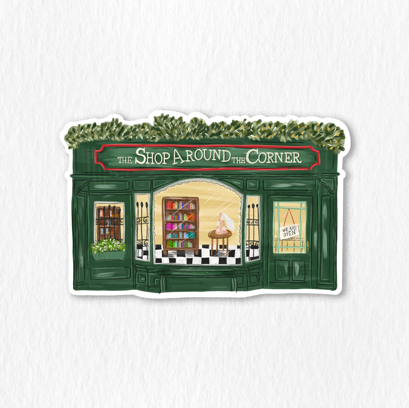 Shop Around The Corner Sticker