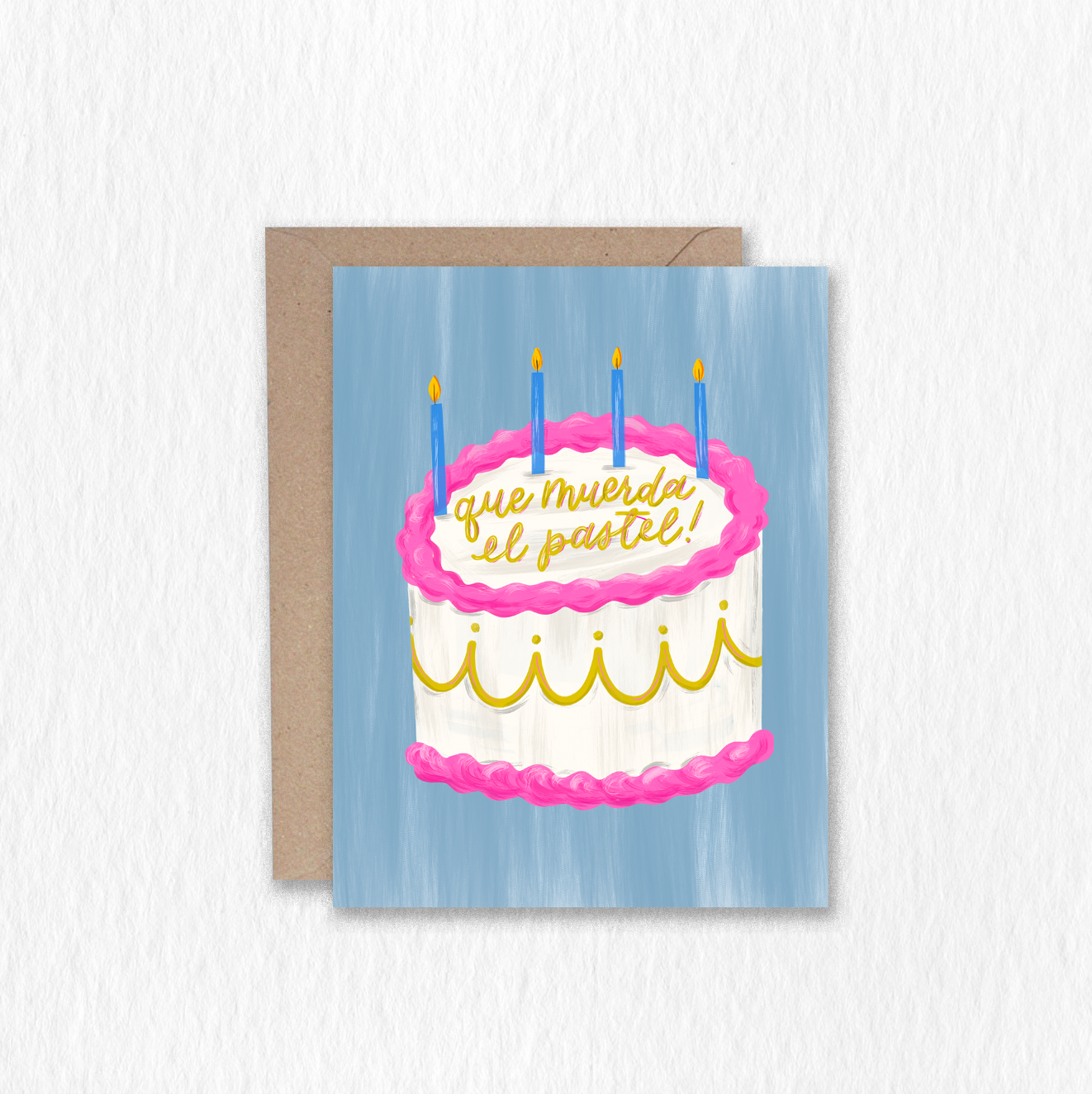 Que Muerda el Pastel! Greeting Card