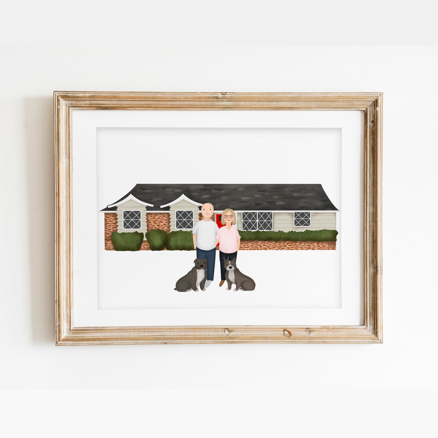 Custom Home Illustration + Portrait