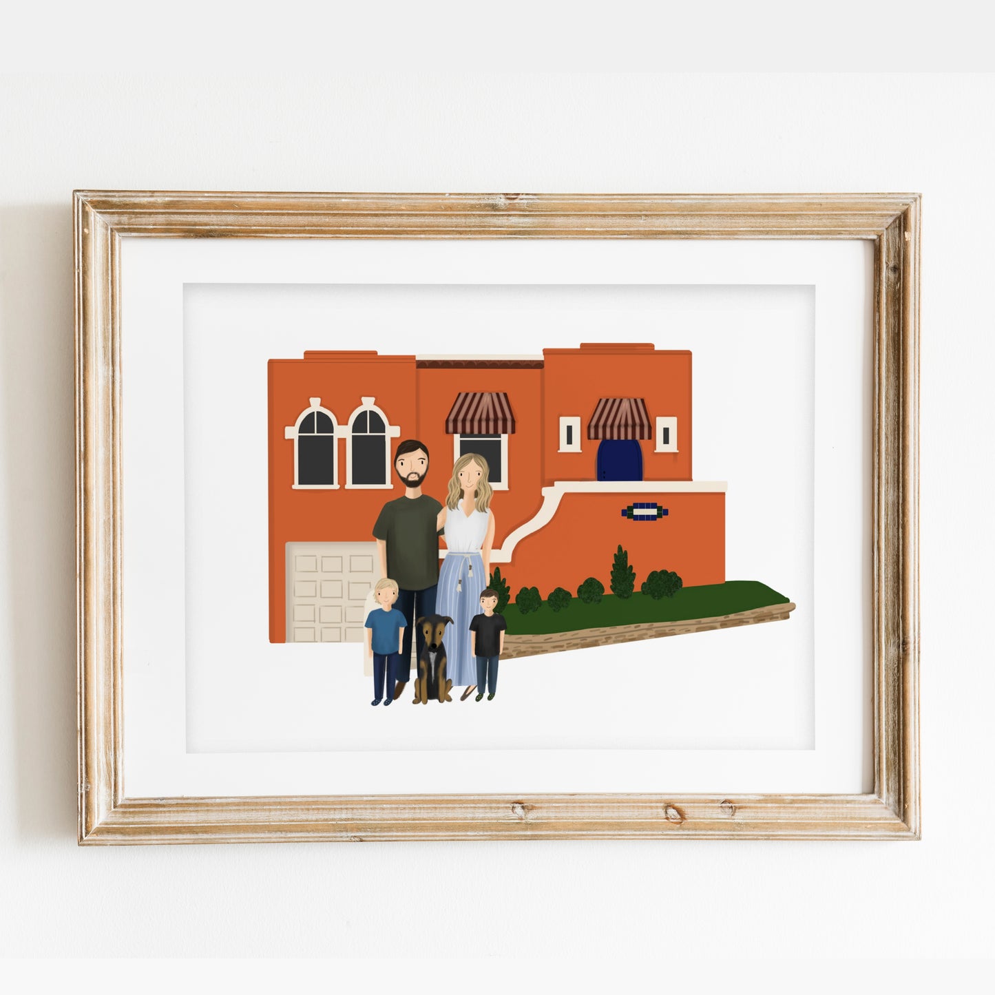 Custom Home Illustration + Portrait
