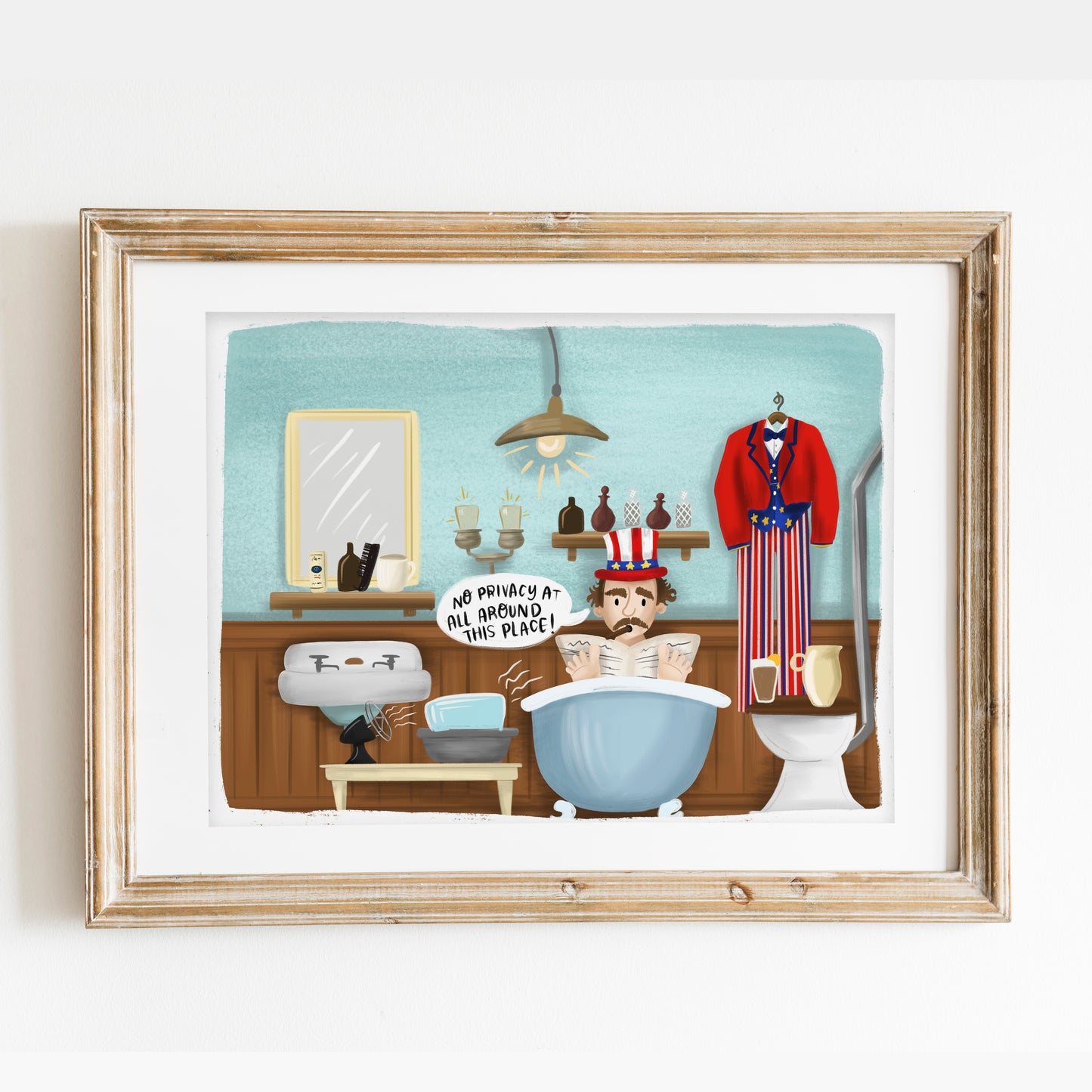 No Privacy At All! Carousel of Progress Print