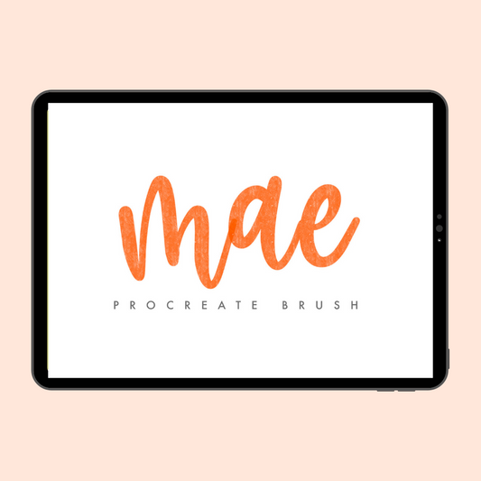 Mae Procreate  Lettering Brush