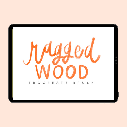 Ragged Wood Procreate Brush