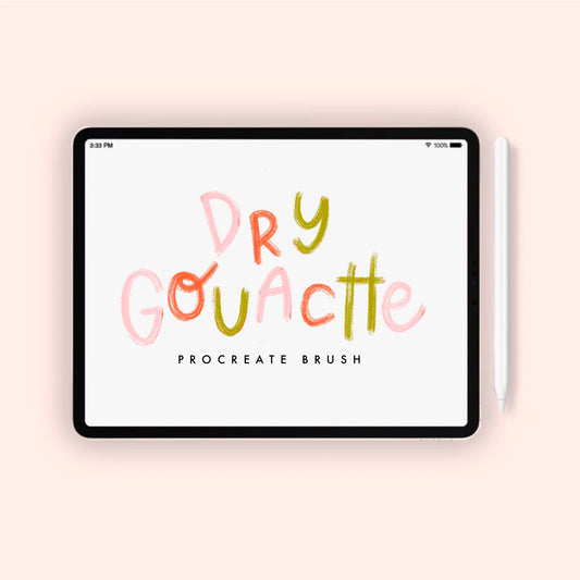 Dry Gouache Procreate Brush