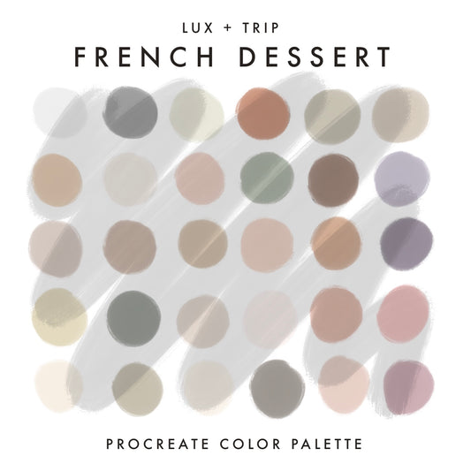 French Dessert Procreate Color Palette