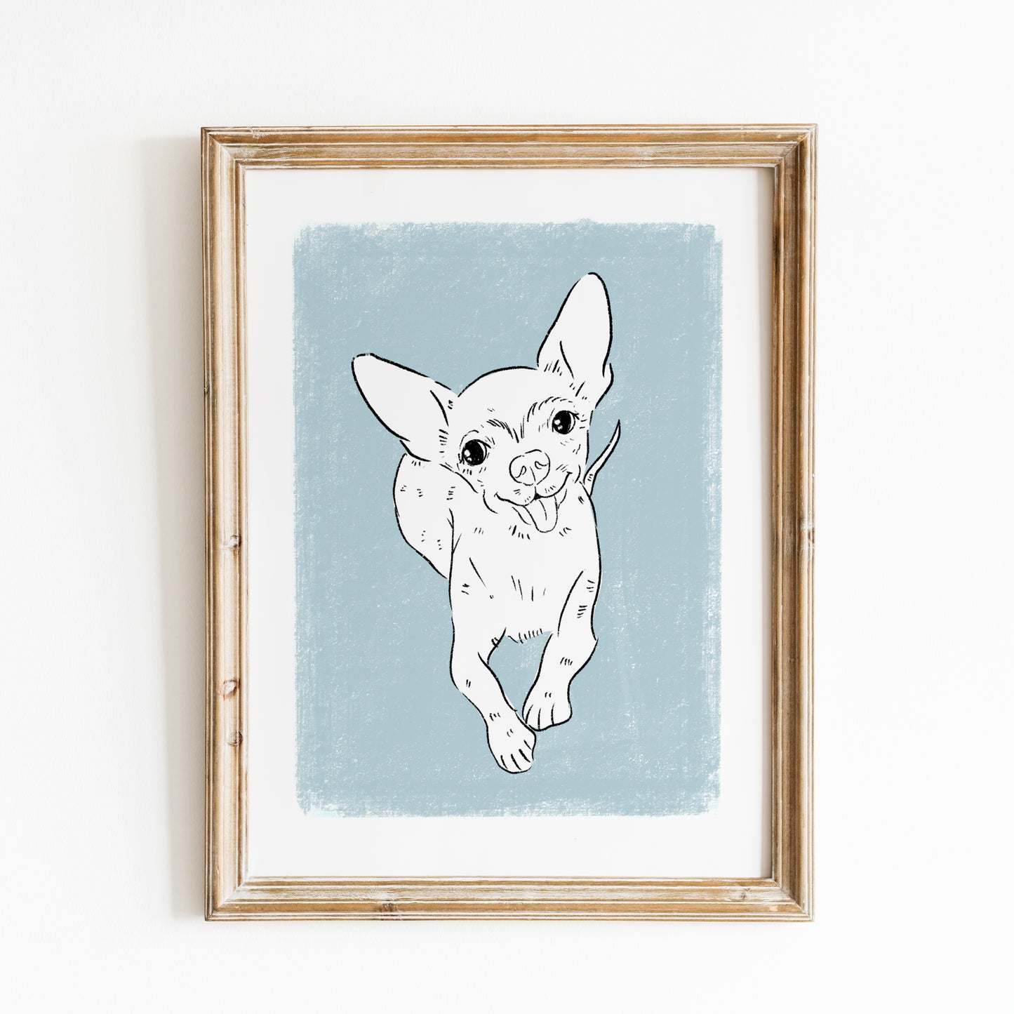 Simple Outline Custom Pet Portrait