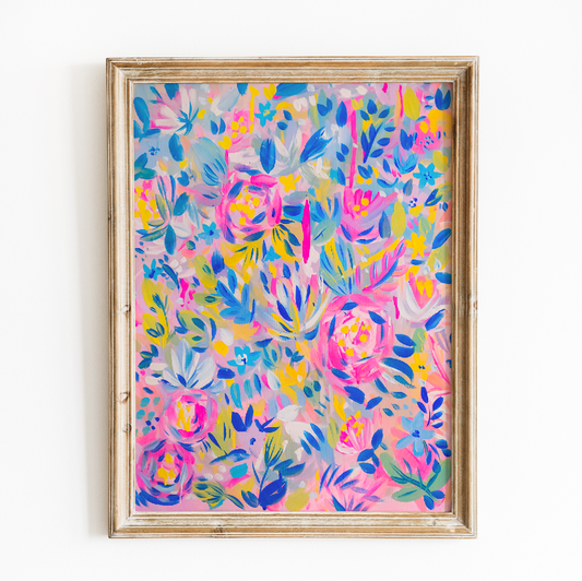 Dreams Floral Painting Print