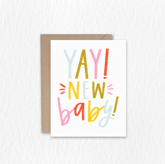 Yay! New Baby! Greeting Card