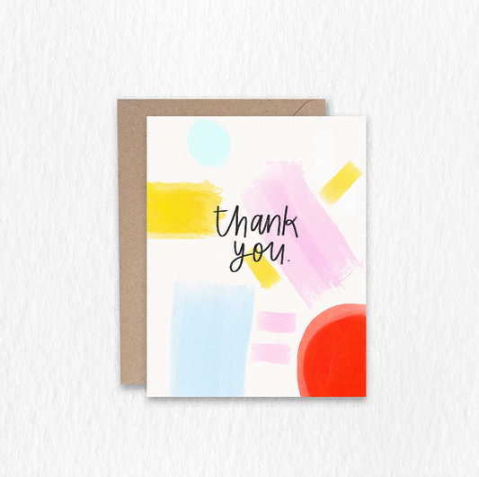 Thank You Abstract Card