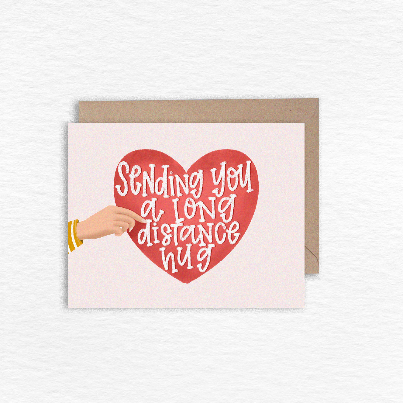 Sending You Long Distance Hug Greeting Card