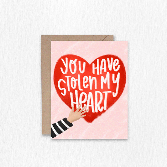 Stolen My Heart Greeting Card