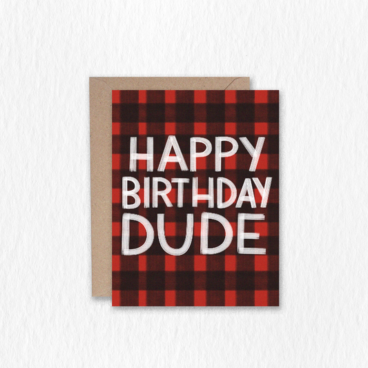 Happy Birthday Dude Greeting Card