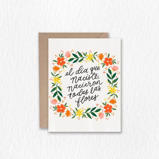 El Dia Que Naciste Greeting Card