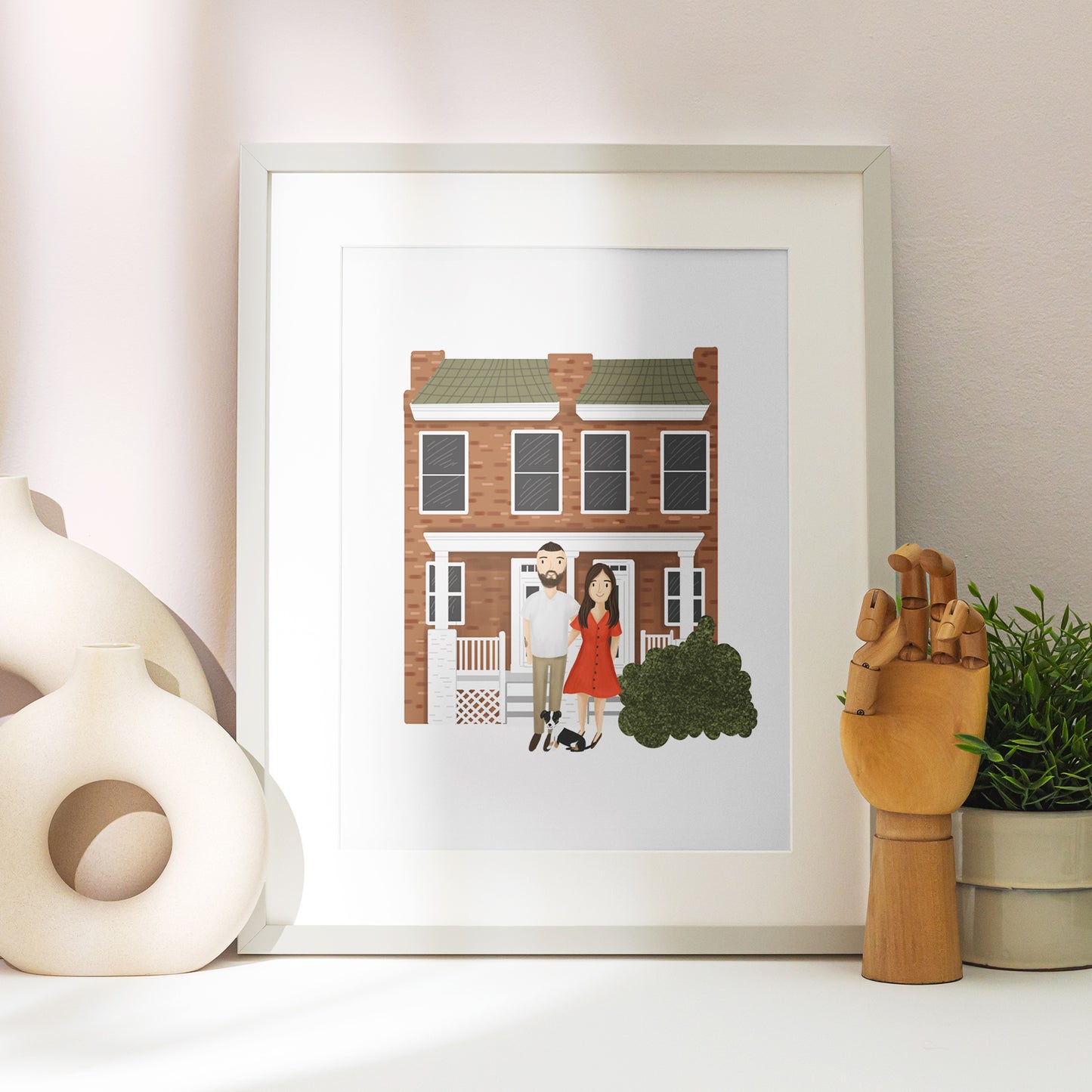 Custom Home Illustration + Portrait