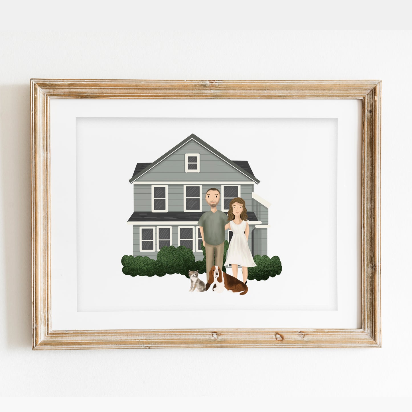 Custom Home Illustration + Portrait